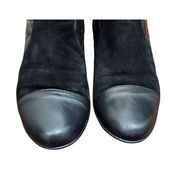 Aquatalia Womens Quilted Boot Size 7 Waterproof Black Leather Wedge Bootie - Picture 5 of 13